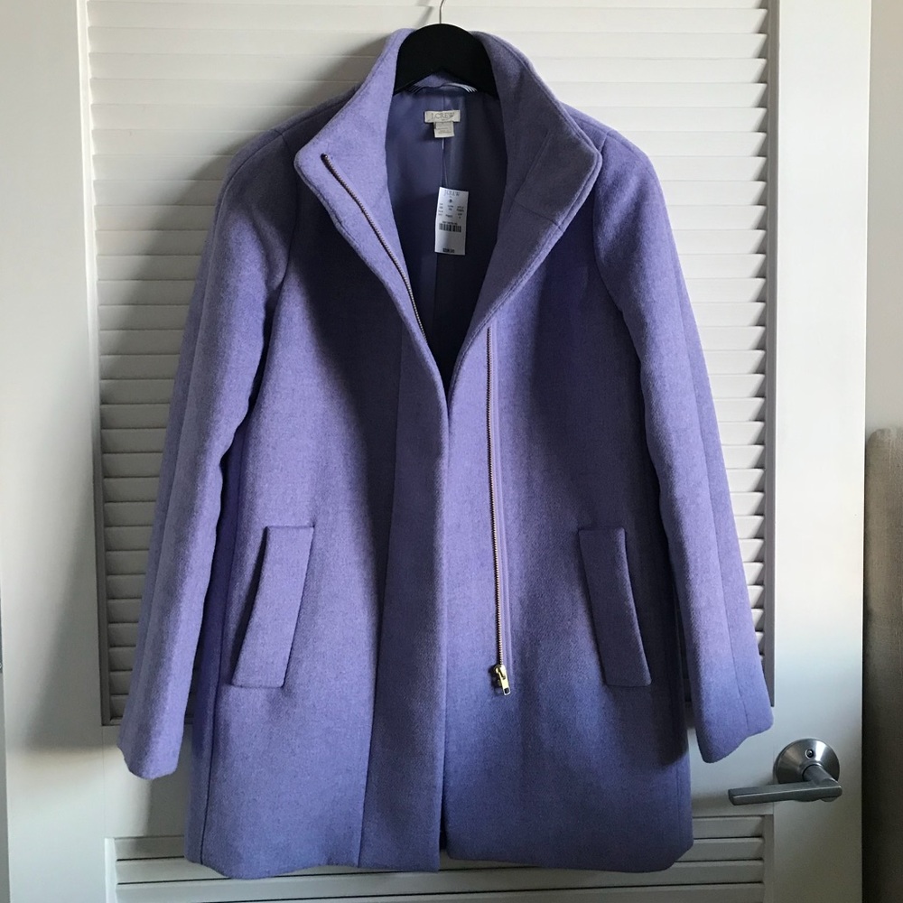 J. Crew Factory lilac coat sz 0 NWT